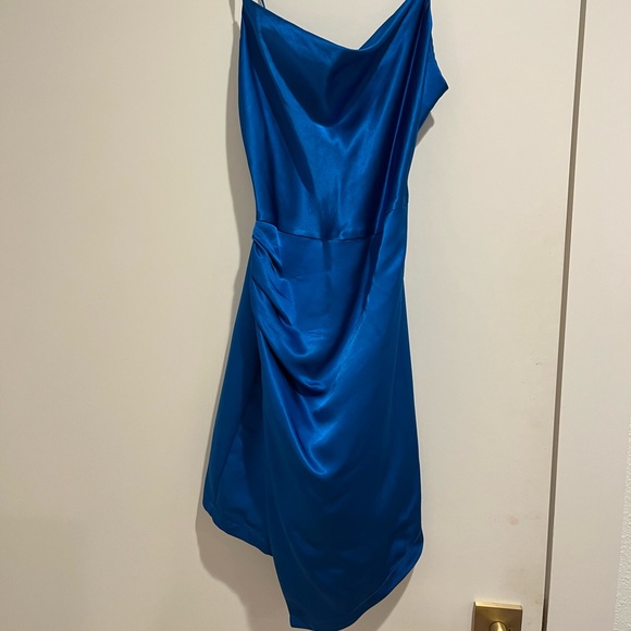 Zara Dresses & Skirts - Blue Silk Zara mini dress